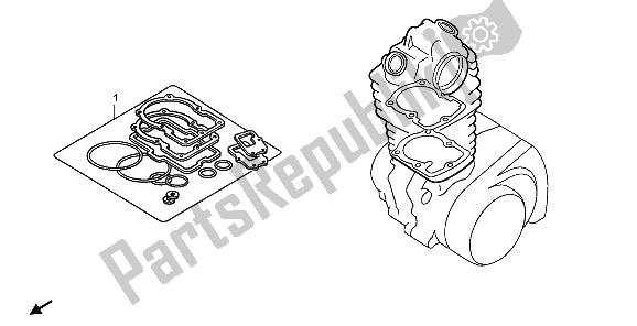 All parts for the Eop-1 Gasket Kit A of the Honda FMX 650 2006