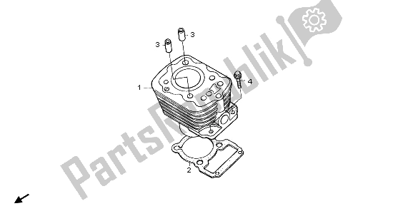 Tutte le parti per il Cilindro del Honda XR 125L 2006