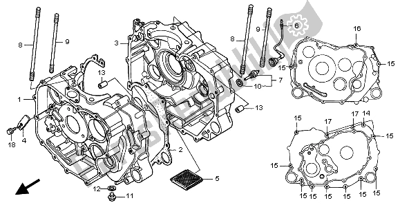 Wszystkie części do Korbowód Honda TRX 400 FW Fourtrax Foreman 2002