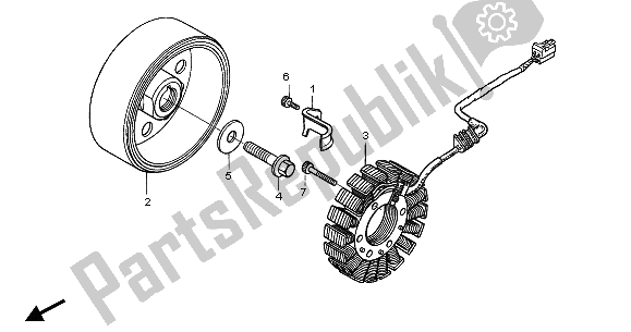 Todas las partes para Generador de Honda CBR 1100 XX 2005