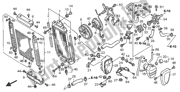 Todas las partes para Radiador de Honda VTX 1800C1 2005