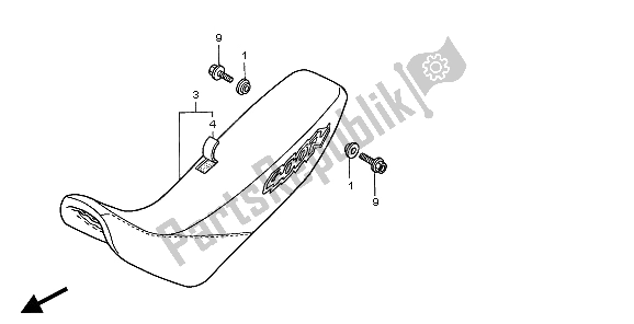 Tutte le parti per il Posto A Sedere del Honda XR 400R 1997