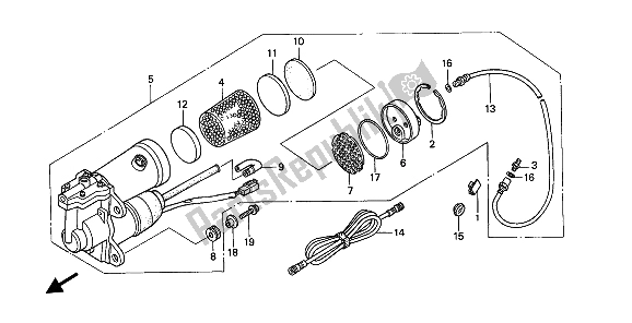 Todas las partes para Bomba De Aire de Honda GL 1500 SE 1991