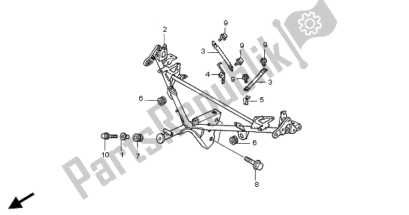 All parts for the Cowl Stay of the Honda GL 1800A 2002