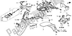 REAR FENDER & LICENCE LIGHT