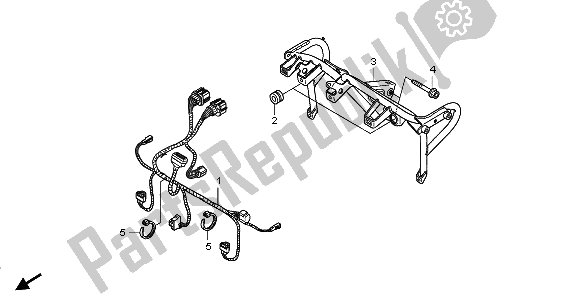 Toutes les pièces pour le Séjour De Capot du Honda NSA 700A 2009