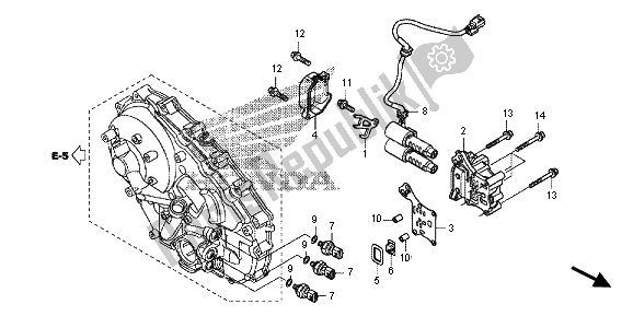 All parts for the Linear Solenoid of the Honda NC 700D 2013