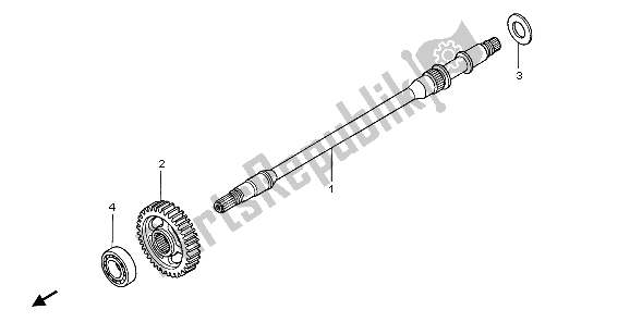 Tutte le parti per il Albero Finale del Honda TRX 680 FA 2007