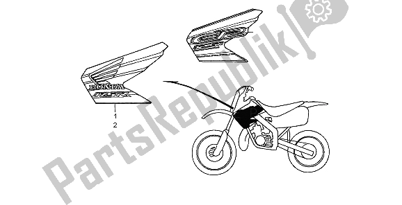 Todas las partes para Marca de Honda CR 125R 1998