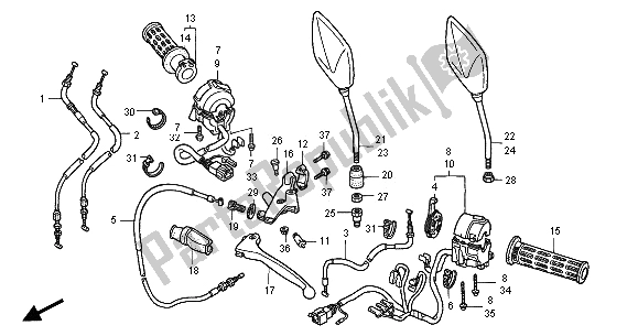 Todas las partes para Interruptor Y Cable de Honda CB 750F2 2001