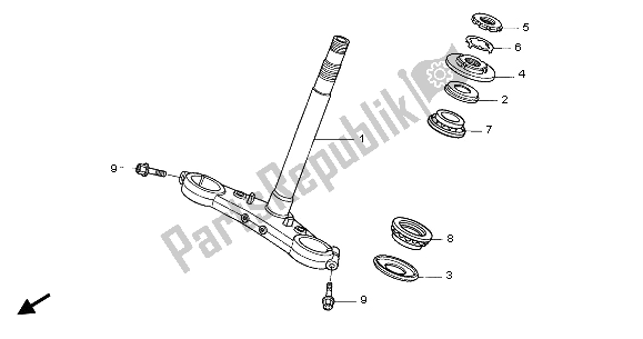 Toutes les pièces pour le Potence De Direction du Honda CBR 1100 XX 2003