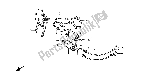 Todas las partes para Bobina De Encendido de Honda ST 1100 1991