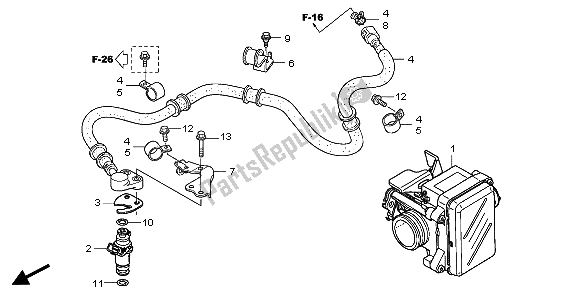 Tutte le parti per il Corpo Farfallato del Honda PES 125 2007