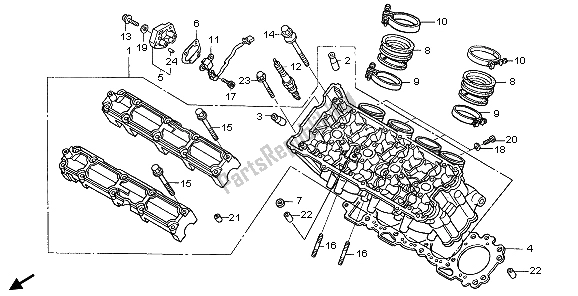 Todas las partes para Cabeza De Cilindro de Honda CBR 1100 XX 2007