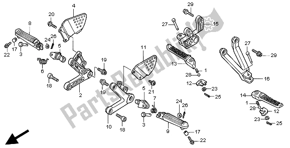 Todas las partes para Paso de Honda CBR 900 RR 1999