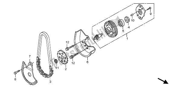 Tutte le parti per il Pompa Dell'olio del Honda SH 150D 2009