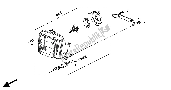 Todas las partes para Faro (eu) de Honda CB 500S 2002