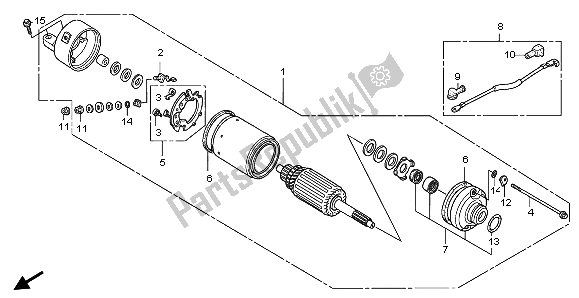 Todas las partes para Motor De Arranque de Honda TRX 300 EX Sporttrax 2001