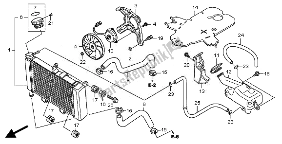 Todas las partes para Radiador de Honda CBR 250 RA 2011