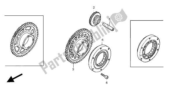 Tutte le parti per il Frizione Di Partenza del Honda CBR 600F 2000