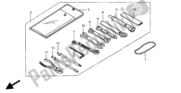 Toutes les pièces pour le Outils du Honda SLR 650 1997