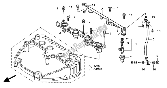 All parts for the Injector of the Honda CBR 1000 RR 2004