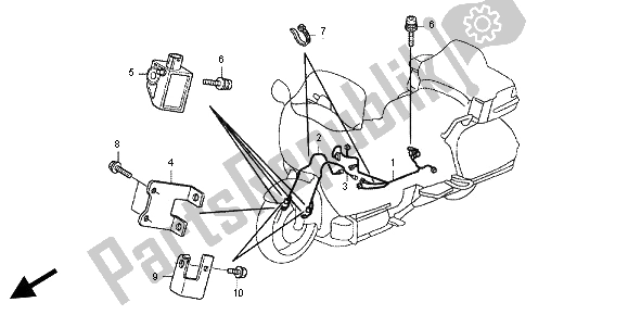 Todas las partes para Arnés De Airbag de Honda GL 1800 2012