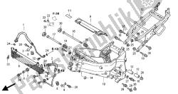 corpo del telaio e radiatore dell'olio
