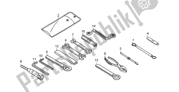 Tutte le parti per il Utensili del Honda XL 1000V 2007