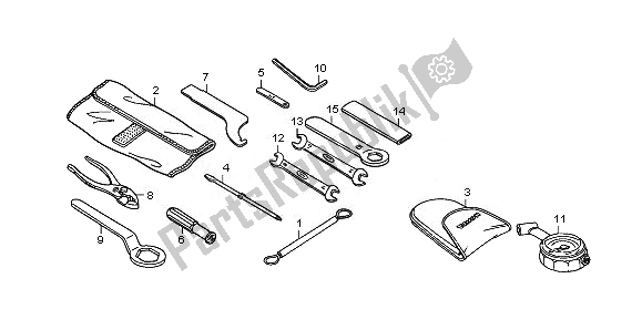 Tutte le parti per il Utensili del Honda CBR 600 RR 2008