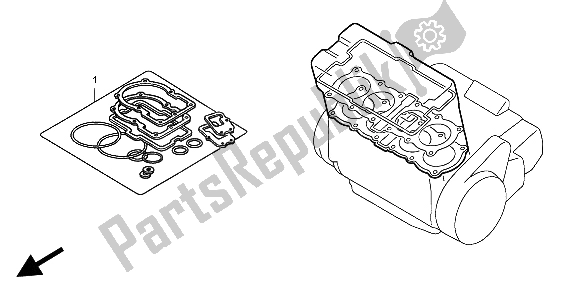 All parts for the Eop-1 Gasket Kit A of the Honda CBR 600F 1999