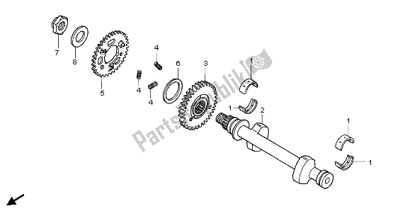 Todas as partes de Balanceador do Honda CB 500 1996