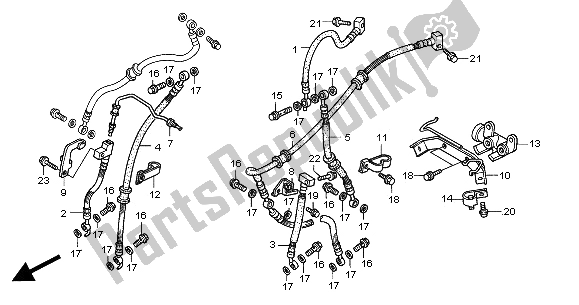 All parts for the Delay Valve of the Honda XL 1000V 2000