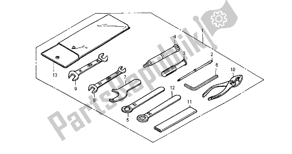 Todas las partes para Herramientas de Honda VT 125C 2000