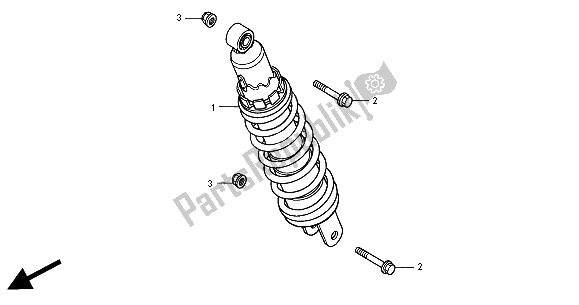 Tutte le parti per il Cuscino Posteriore del Honda CB 600F2 Hornet 2000