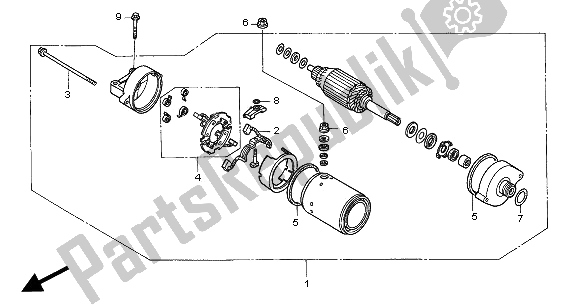 Todas las partes para Motor De Arranque de Honda CB 600F Hornet 2002