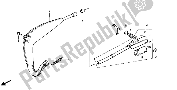 Todas las partes para Cámara De Expansión de Honda CR 80R 1986