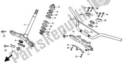 HANDLE PIPE & TOP BRIDGE & STEERING STEM