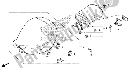 All parts for the Seat of the Honda VT 750 CS 2013