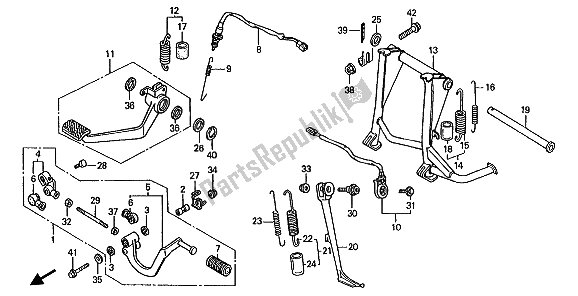 Tutte le parti per il Pannello E Supporto del Honda ST 1100A 1993