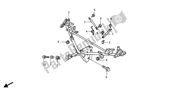 Toutes les pièces pour le Séjour De Capot du Honda GL 1800A 2005