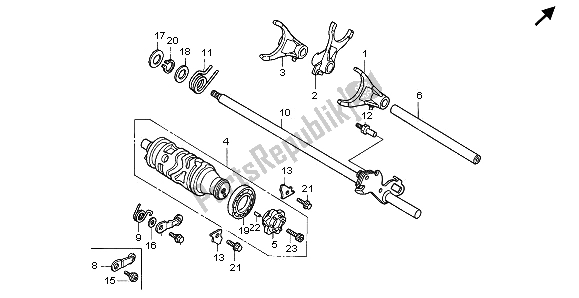 Tutte le parti per il Tamburo Del Cambio del Honda CBR 600F 1995