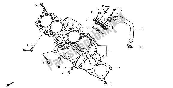 Todas las partes para Cilindro de Honda CBR 600F 1989