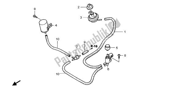 Tutte le parti per il Elettrovalvola Di Controllo Bypass del Honda XL 1000 VA 2006