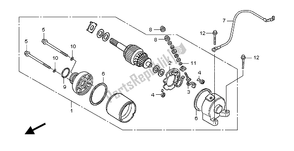 Todas las partes para Motor De Arranque de Honda TRX 450 ER Sportrax 2009