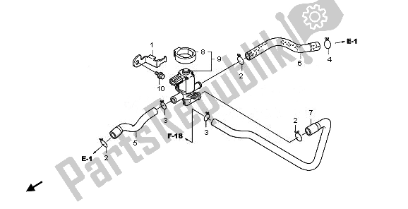 Tutte le parti per il Valvola Di Controllo Iniezione Aria del Honda VT 750C2 2008