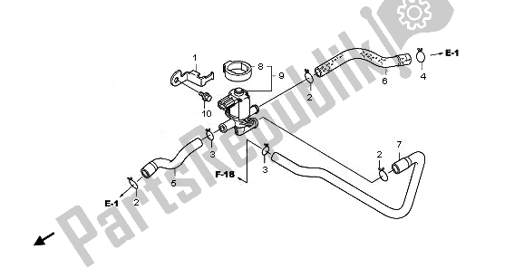 Tutte le parti per il Valvola Di Controllo Iniezione Aria del Honda VT 750C2 2008