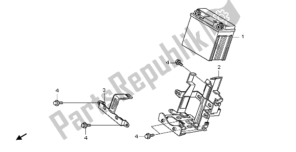 All parts for the Battery of the Honda NHX 110 WH 2009