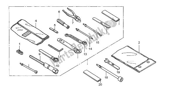 Toutes les pièces pour le Outils du Honda ST 1300 2004