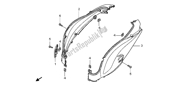 Todas las partes para Cubierta Del Cuerpo de Honda PES 125 2009